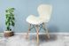 Крісло Jumi Scandinavian Design еко-шкіра біле 46&times;48&times;73 см Design (эко-кожа) White фото 1