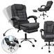 Офісне крісло Axeon VIP з масажем до 130 кг сіре 30556 фото 3