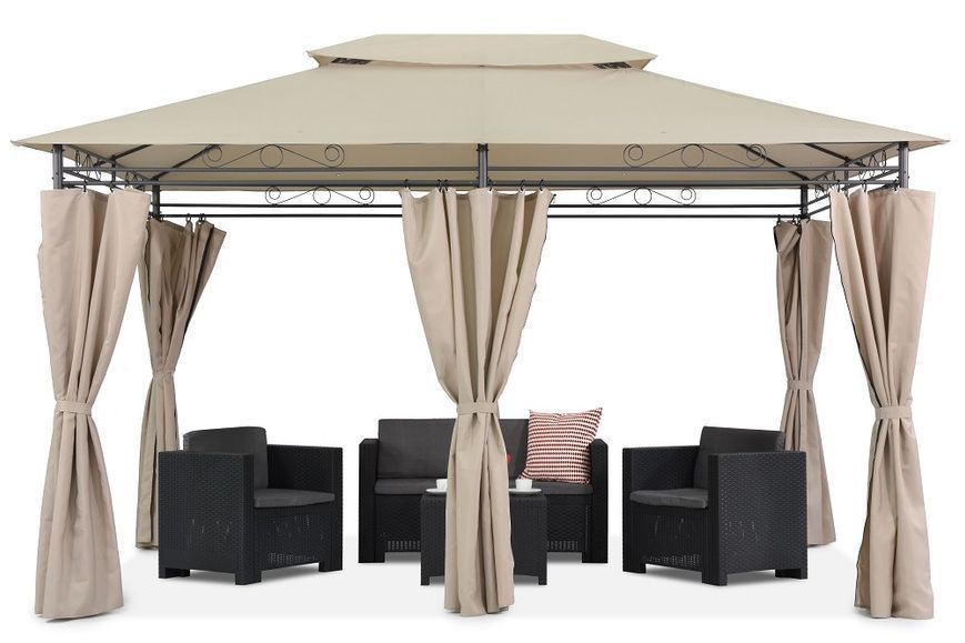 Павільйон GardenLine ORion Beige 3 x 4 x 2,65 м сталь TUN5705 фото