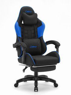 Ігрове крісло Cabro C501 Black-Blue 150 кг тканина 5907196010583 фото