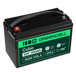 Акумулятор Green Cell AGM VRla 12V 100Ah IP54 AGM30 фото