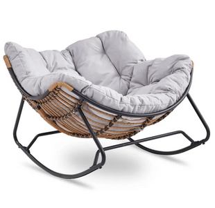 Крісло-качалка Mebel Elit ELton 71x100x115 см тканина ME.ELTON/P/T/FW фото