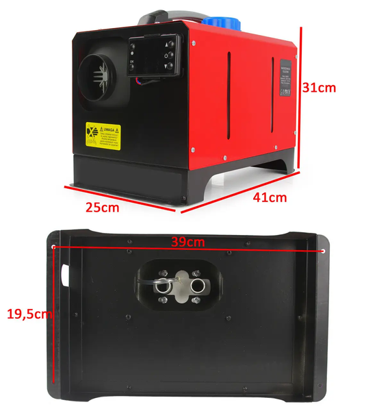 Автономний дизельний обігрівач (WEBASTO) LEX LXOH12KW потужністю 12 кВт (12V/220V) з пультом ДК 3125 фото