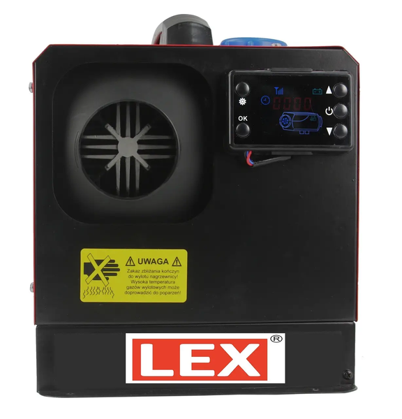 Автономний дизельний обігрівач (WEBASTO) LEX LXOH12KW потужністю 12 кВт (12V/220V) з пультом ДК 3125 фото