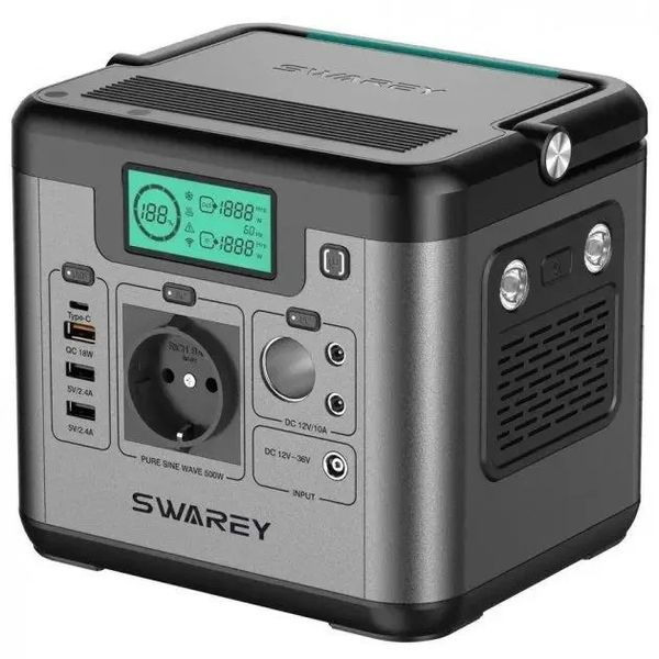 Портативная зарядная станция Swarey S500 Pro 516 Вт.час 2280213875 фото