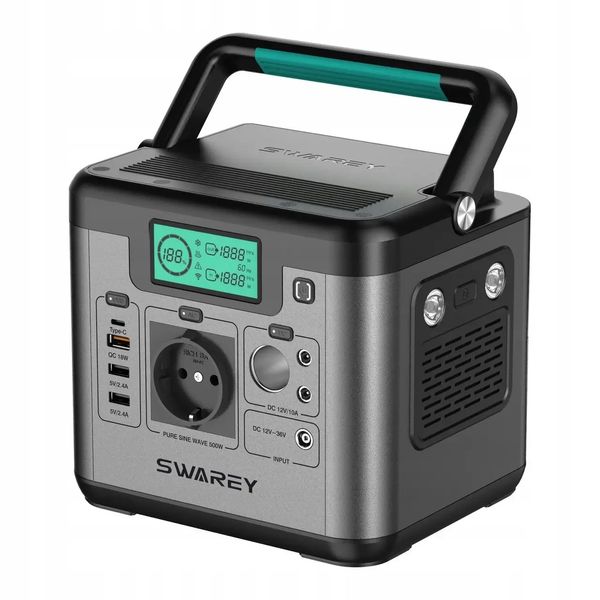 Портативная зарядная станция Swarey S500 Pro 516 Вт.час 2280213875 фото