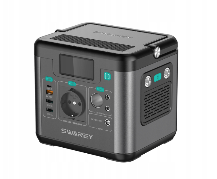 Зарядна станція SWAREY S160 потужність 300 Вт, ємність 222 Вт*год, швидка зарядка 65W, MPPT S160 фото