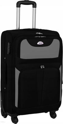 Дорожный тканевый чемодан Rgl s-010 Малый, Черно-серый s010-12 фото