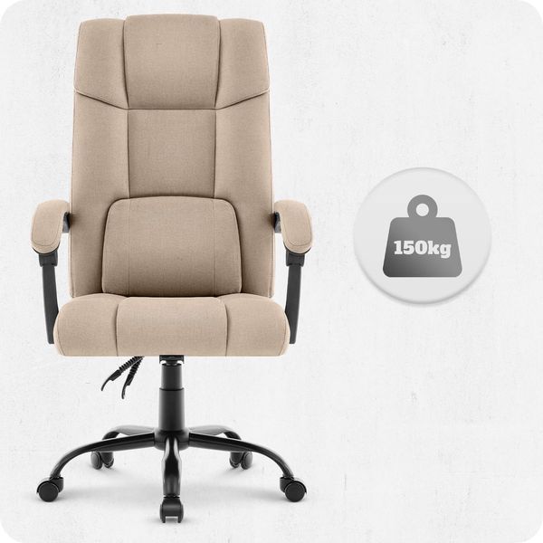 Крісло офісне Cabro C505 Beige тканина регулювання висоти 5907196012044 фото