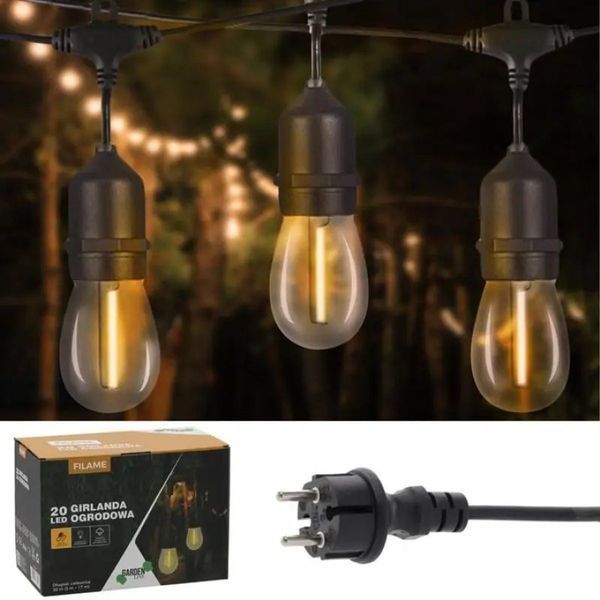 Вулична гірлянда Garden Line SOL1250 20 LED 20 м SOL1250 фото