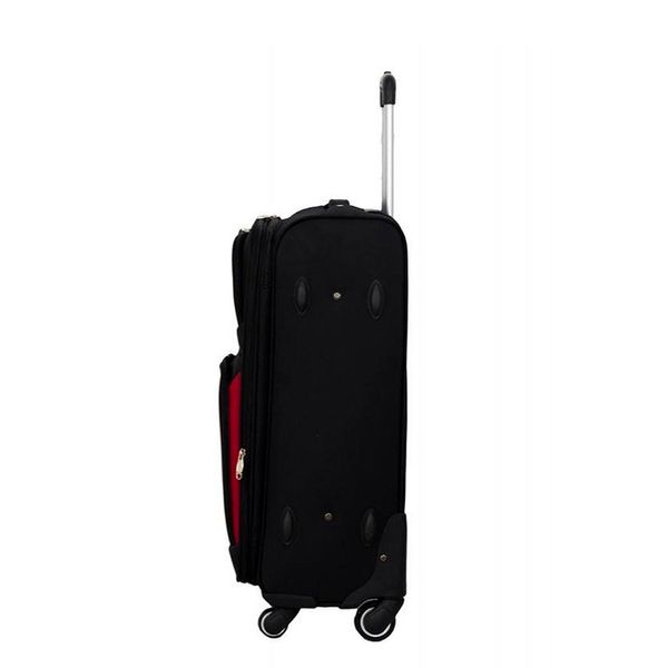 Дорожня тканинна валіза Rgl s-010 Мала, Чорно-червоний s010-9 фото