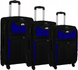 Дорожный тканевый чемодан Rgl s-010 Малый, Черно-синий s010-13 фото 1