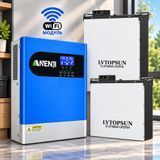 Комплект резервного живлення Anenji ANJ-HHP-II-6.2KP-WiFi 10,24 кВт&middot;год 17328 фото