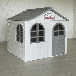 Будиночок для дітей Doloni середній біло‑сірий 130&times;120&times;130 17206 фото