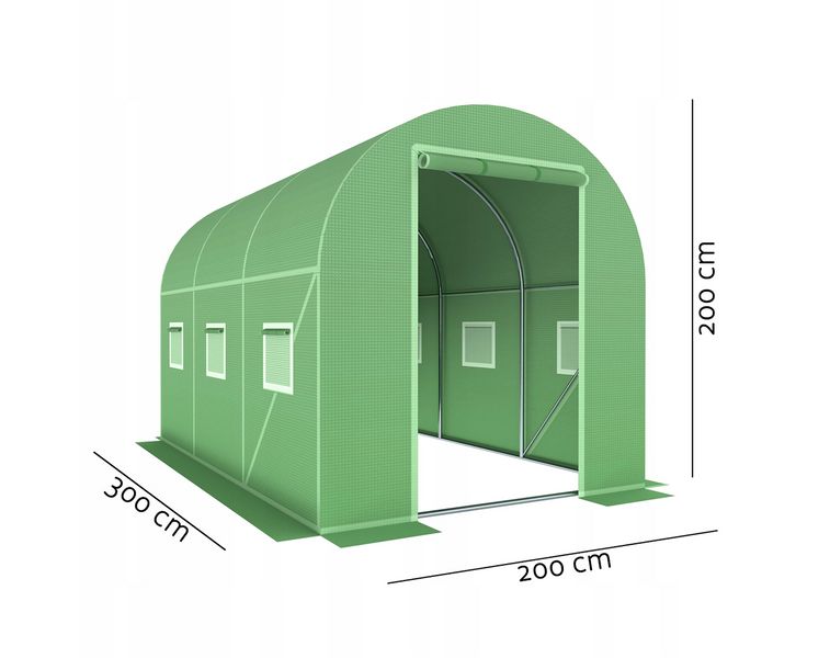 Парник теплиця Kontrast 6м2 (300х200х200см) Польща 2135888776 фото