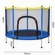 Дитячий батут Fitonix 140 см 6 опорних ніжок Blue 17146 фото 4