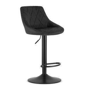 Барний стілець LEobert KAst Black регулювання 85-105 см KAST Black (Aksamit) фото