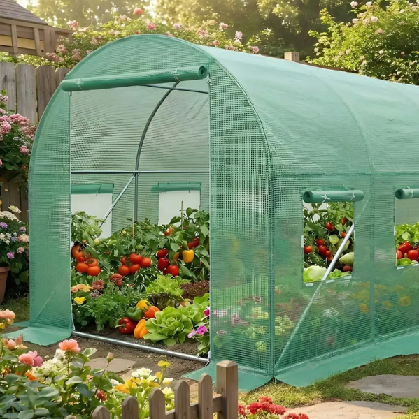 Садова теплиця 4 м&sup2; 2&times;2&times;2 м зелена армована плівка UV-4 3923 фото