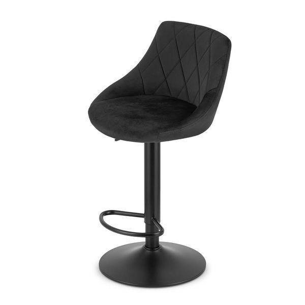Барний стілець LEobert KAst Black регулювання 85-105 см KAST Black (Aksamit) фото