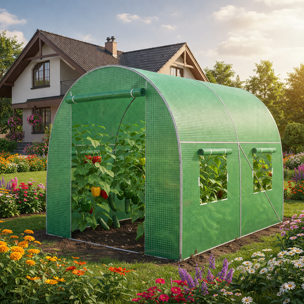 Садова теплиця 4 м&sup2; 2&times;2&times;2 м зелена армована плівка UV-4 3923 фото
