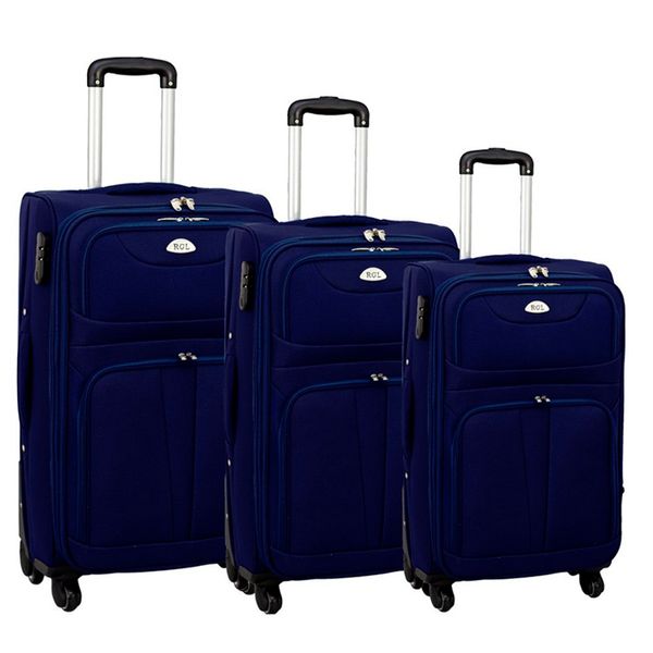 Дорожня тканинна валіза Rgl s-010 Мала, Синя s010-4 фото
