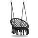 Садова гойдалка-гамак MultiGarden Black сталева рама 22 мм 150 кг ESO-SW092-1 фото 5
