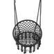 Садова гойдалка-гамак MultiGarden Black сталева рама 22 мм 150 кг ESO-SW092-1 фото 7