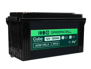 Акумулятор Green Cell AGM VRLA 12 V 120 Ah IP54 для фотоелектричних систем, яхт, човнів, сонячних панелей AGM12V120AH-J фото