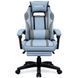 Геймерське крісло ThroneX linen 007 до 130 кг блакитно-сіре 18084-01 фото 2