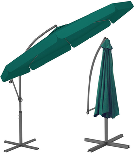 Садова парасоля Funfit Garden 3 м зелена корбовий механізм 3053 фото