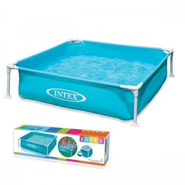Дитячий каркасний басейн Intex 57173 122x122x30 см Блакитний 9885-01 фото