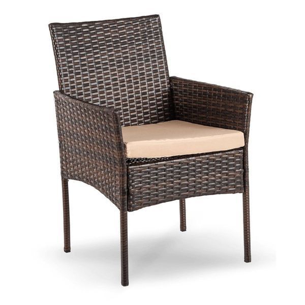 Набір садових меблів Mebel Elite Morado 4 місця 90&times;90&times;77 см ME.MORADO/BR/RT/OGR/ZES фото