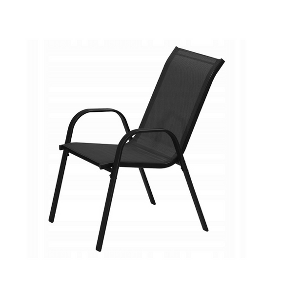 Садові стільці ZKO ZKO-S-1-Ylst-013-2CZ текстилен чорний 2 шт ZKO-S-1-YLST-013-2CZ фото