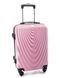 Дорожня валіза з ABS+ пластику Rgl 663 Середня, Рожева 663 фото 1