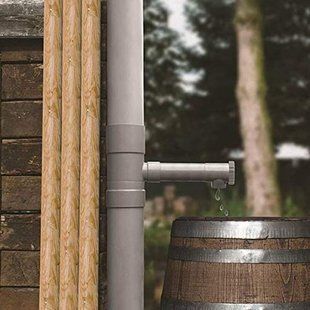 Водосборник дождевой воды с крыши в бочку 80 мм Garden Line DES5981 DES5981 фото