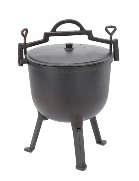 Казан туристичний Garden Line 11 л чавунний на 3 ніжках BBQ3727 фото