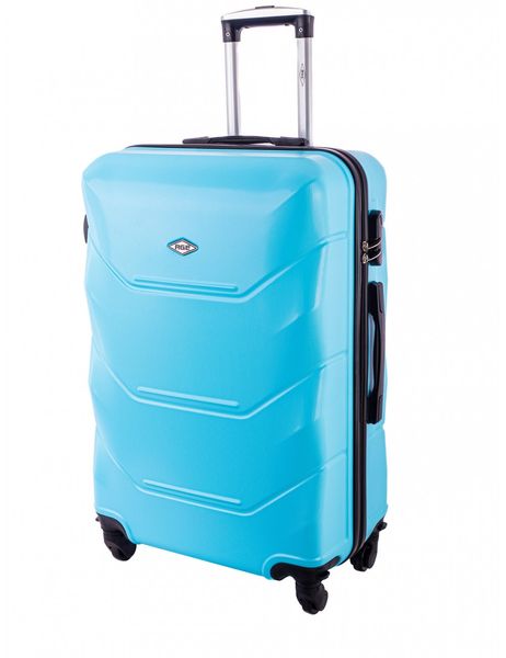 Дорожня валіза з ABS+ пластику Rgl 720 Середня, Блакитна 730-2 фото