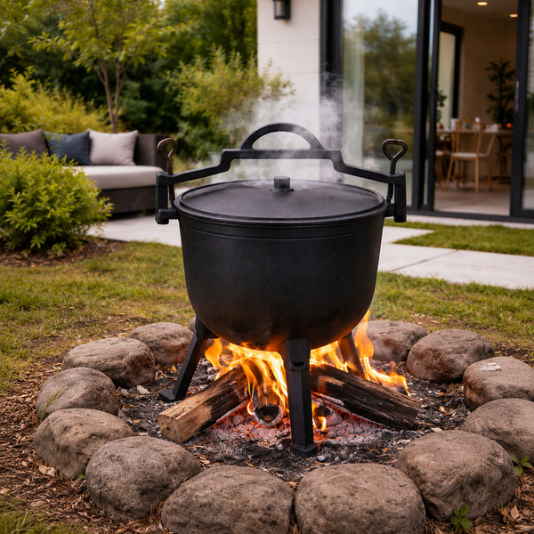 Казан туристичний Garden Line 11 л чавунний на 3 ніжках BBQ3727 фото