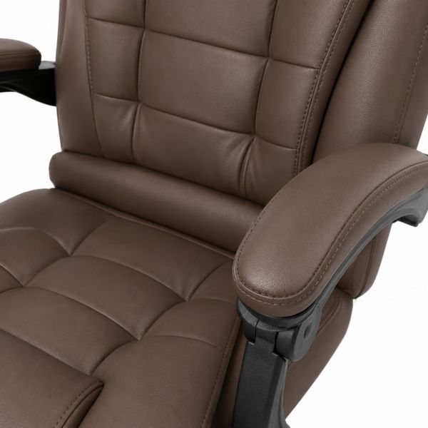 Офісне крісло Axeon VIP з масажем до 130 кг коричневе 18223-01 фото