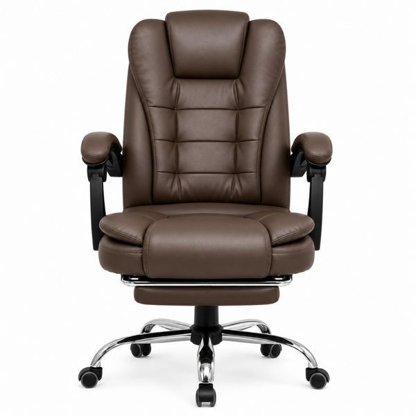 Офісне крісло Axeon VIP з масажем до 130 кг коричневе 18223-01 фото