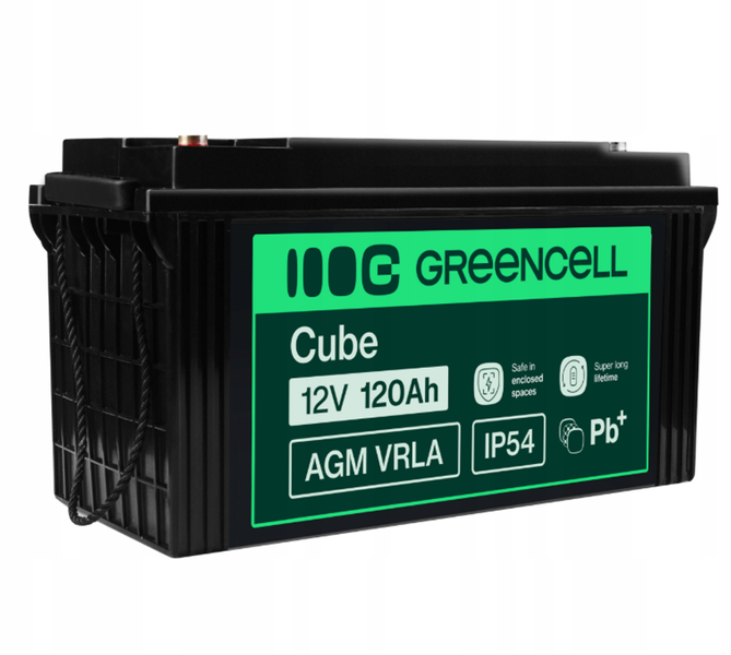 Акумулятор Green Cell AGM VRLA 12V 120Ah IP54 AGM31 фото