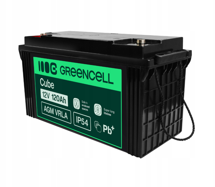 Акумулятор Green Cell AGM VRLA 12V 120Ah IP54 AGM31 фото