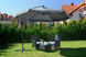 Садова парасоля Funfit Garden з боковою стійкою 300 см сіра 3054 фото 4