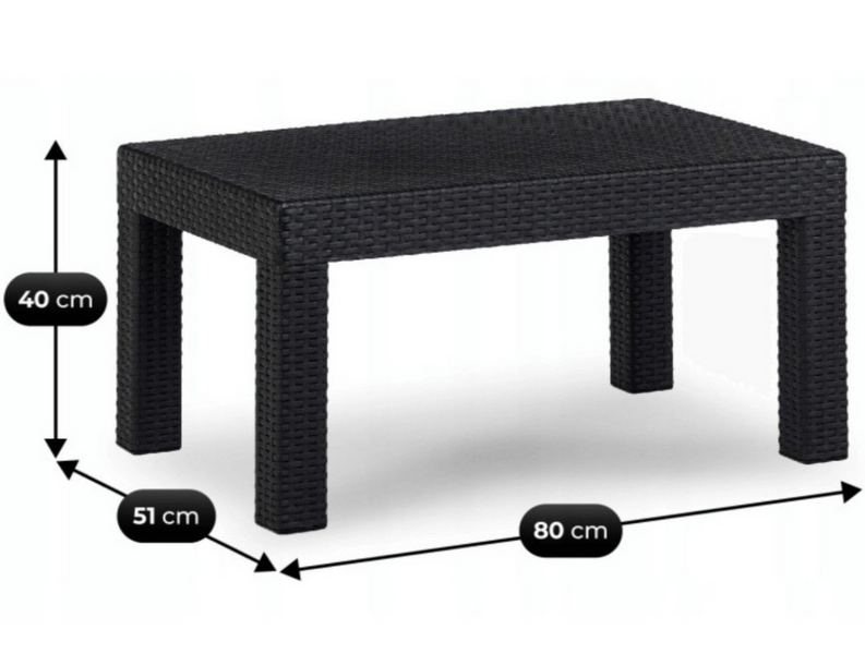 Комплект садових меблів MEbel ELite BRenta диван 2 крісла стіл ME.BRENTA/CZ/RT/OGR/ZES фото