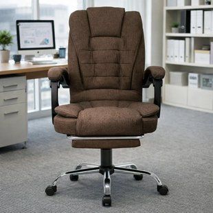 Офісне крісло Axeon VIP з масажем до 130 кг, коричневе 17211 фото