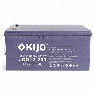 12V/200Ah Акумуляторна батарея гелева Kijo JDG GEL для резервного живлення 17117 фото