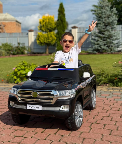 Дитячий електромобіль Поліцейський позашляховик MP3 USB LED 127x73x60 G540 фото