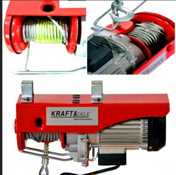 Лебідка електрична Kraft&Dele KD1524 250 кг зі шківом KD1524 фото