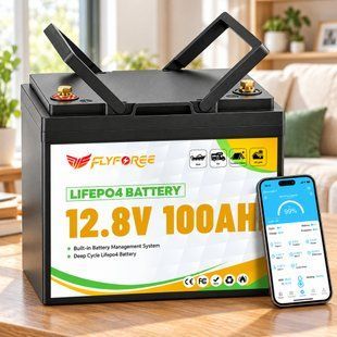 Акумулятор FLYFOREE LiFePO4 12.8В 100А&middot;год 1280Вт&middot;год 17330 фото