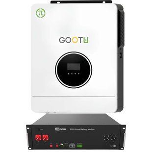 6,2 кВт комплект +50% ємності Акумулятор Dyness B3 LiFePO4 48V/75Ah + інвертор Gootu Резервне живлення для дому, квартири 17068 фото